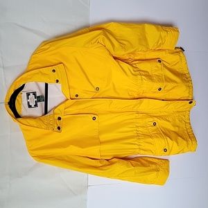 Lauren Ralph Lauren Women's Yellow Rain Jacket Size Medium